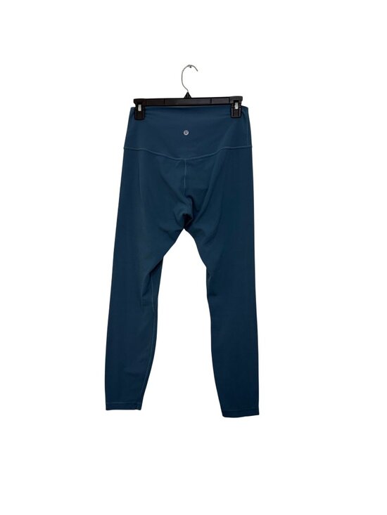 Lululemon Pants - Lululemon Teal Blue High-Waisted Full-Length Leggings Size 8 Elastic Waistband